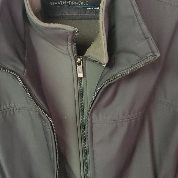 Weatherproof Double Lined Zip Fleece Pockets Collared Adjust Sleeves Sz M Jacket - Picture 7 of 14
